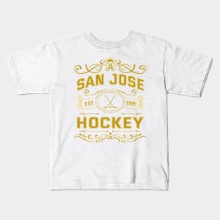 Vintage San Jose Hockey Kids T-Shirt